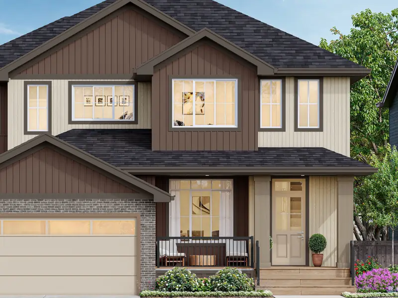 Talo at 2203 Crossbill Link NW — Artist’s rendering — the Talo (right) of a Landon and Talo duplex in Kinglet, photo 1 of 1
