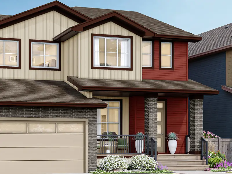 Talo at 2616 62 Street SW — Artist’s rendering — the Talo (right) of a Landon and Talo duplex in Mattson, photo 2 of 3