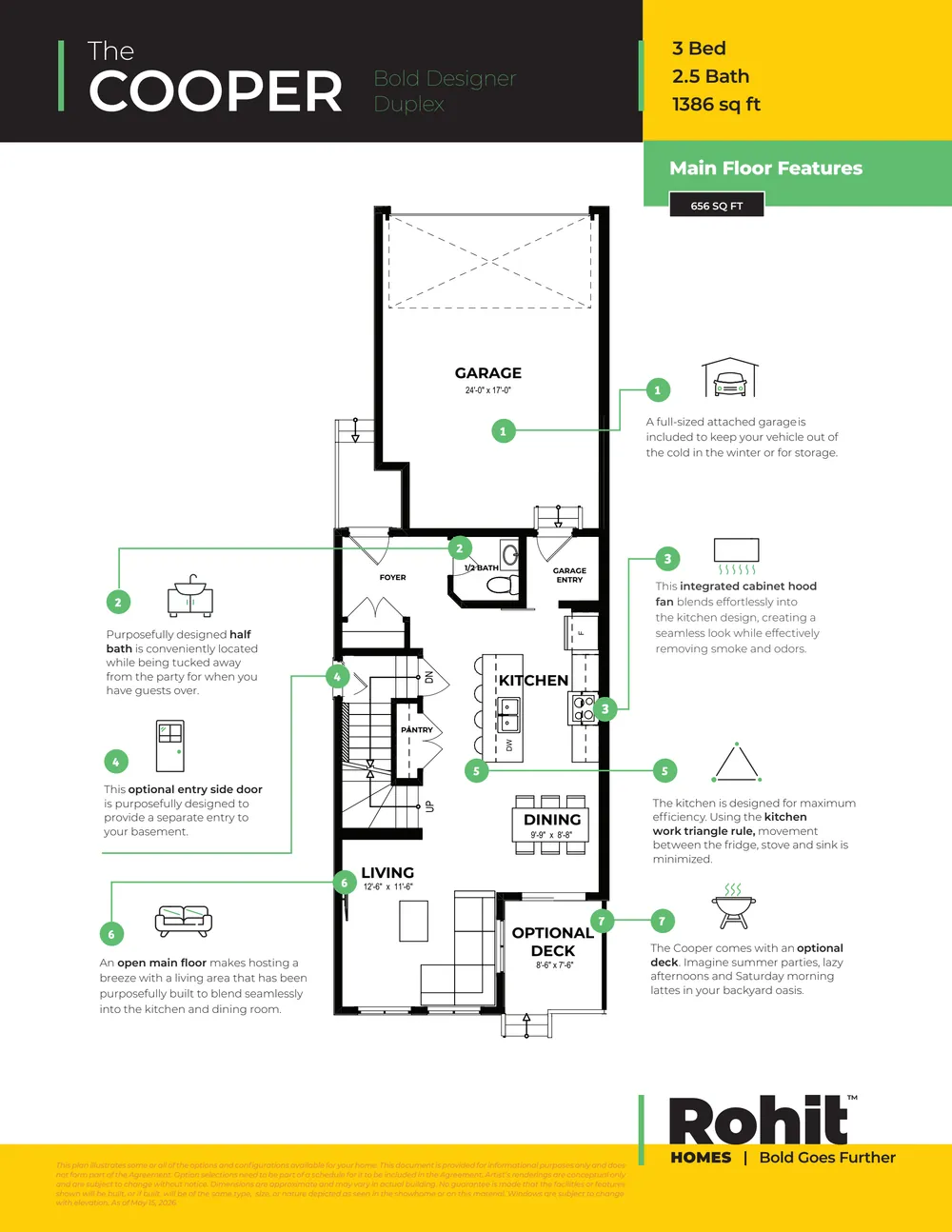 Cooper at 34 Cheval Close — Cooper Duplex floor plan — page 2 of 4, photo 3 of 3