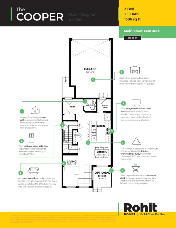 Cooper at 46 Cheval Close — Cooper Duplex floor plan — page 2 of 4, photo 9 of 11
