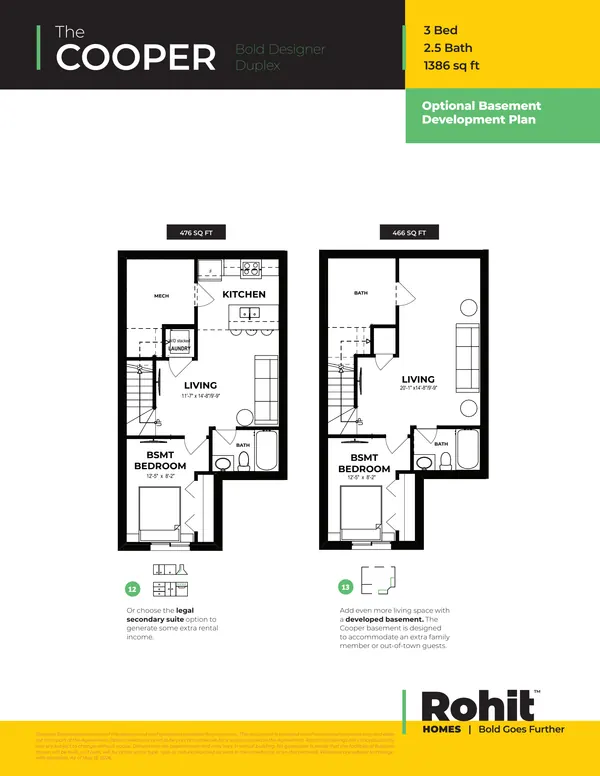 Cooper at 46 Cheval Close — Cooper Duplex floor plan — page 4 of 4, photo 11 of 11