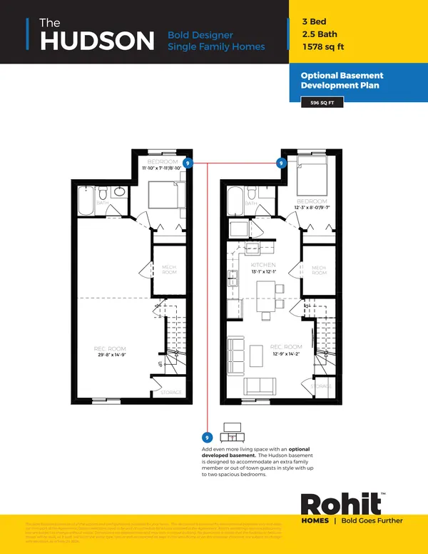 Hudson at 46 Cessy Street — Hudson floor plan (the single-family version — the same interior) — page 3 of 3, photo 11 of 11