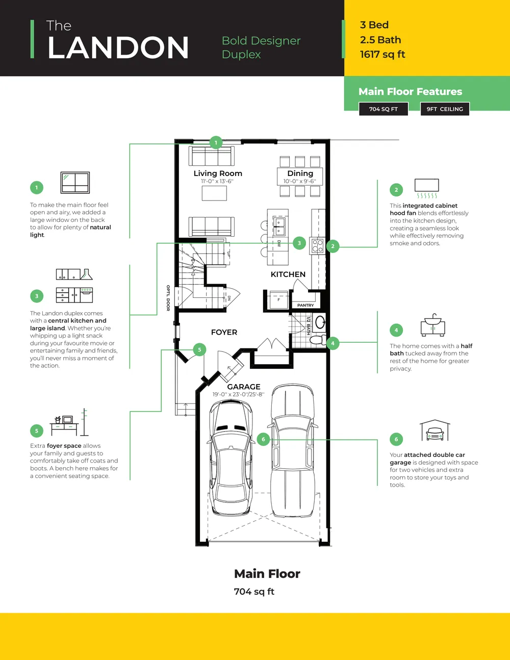 Landon at 45 Chartres Close — Landon Duplex floor plan — page 2 of 4, photo 3 of 3