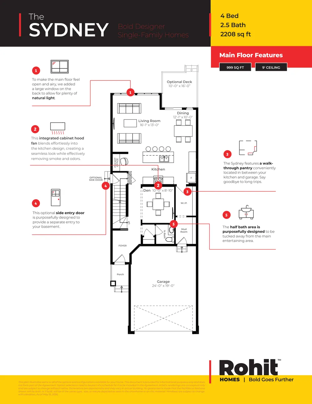 Sydney at 54 Cuddie Drive — Sydney Single Family floor plan — page 2 of 4, photo 3 of 3