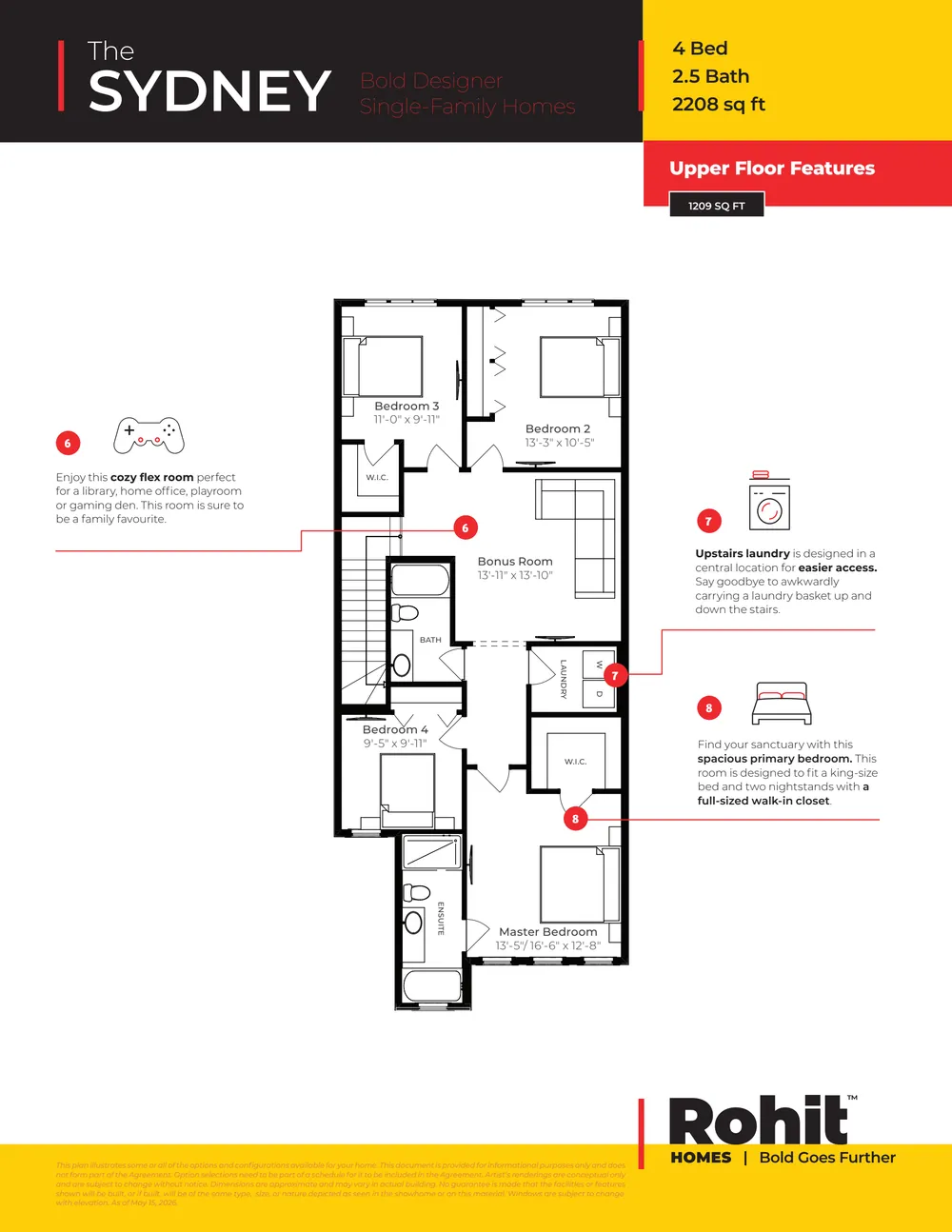 Sydney Single Family floor plan — page 3 of 4