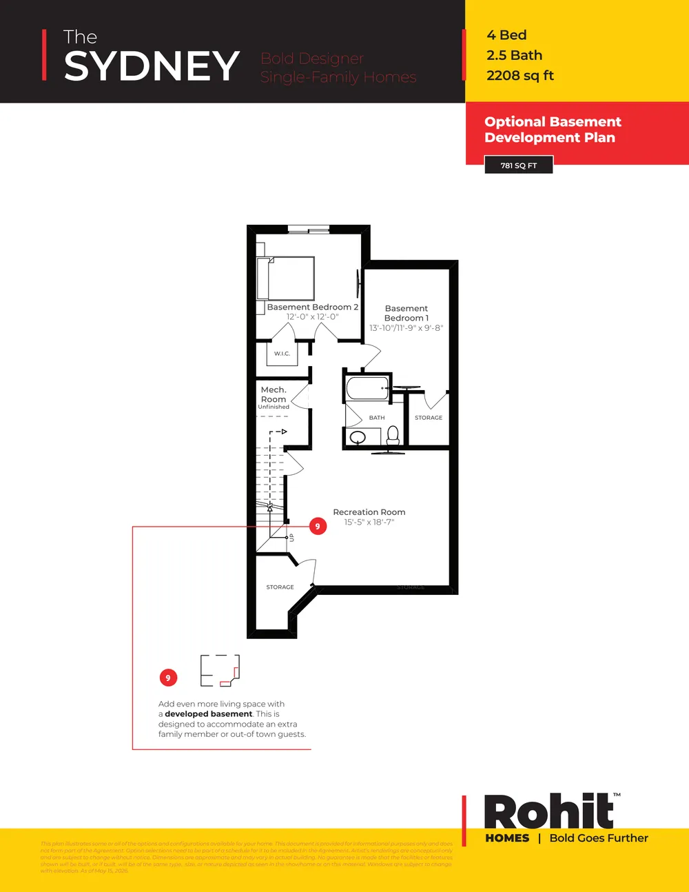 Sydney Single Family floor plan — page 4 of 4