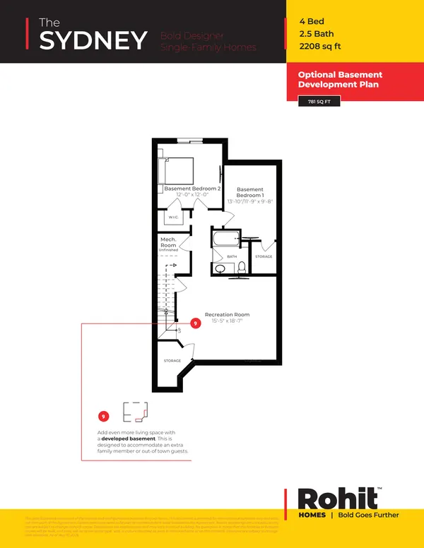 Sydney at 1735 Crossbill Loop NW — Sydney Single Family floor plan — page 4 of 4, photo 12 of 12