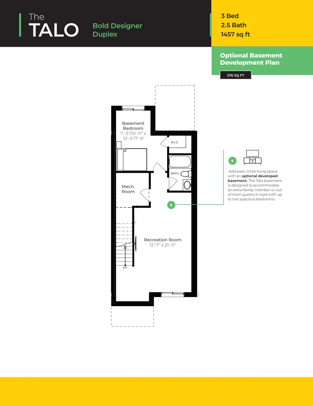 Talo Townhome floor plan — page 4 of 5