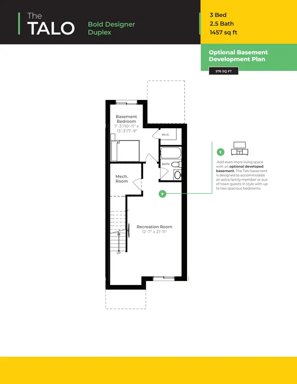 Talo at #70, 16231 19 Avenue SW — Talo Townhome floor plan — page 4 of 5, photo 4 of 5