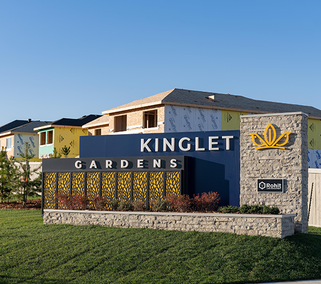 entrance signage for Kinglet Gardens